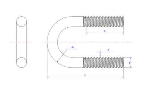 Nonferrous Metals DIN 3570-1972 Steel strap for nominal diameter 20 to 500 tubes--type A