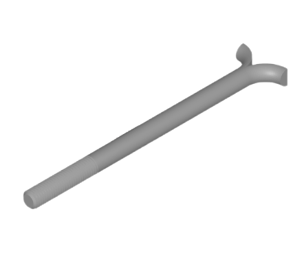 Nonferrous Metals DIN 529-1986 Hacked bolt -Type C