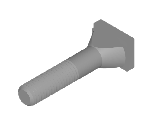 Nonferrous Metals  DIN 787-2005 T-head bolts-Type B( a＞d )
