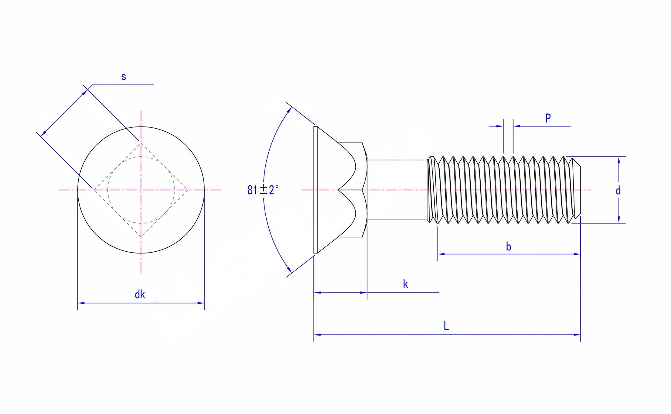 Nonferrous Metals GB/T 21934-2008 Earth-moving machinery - Plough bolt