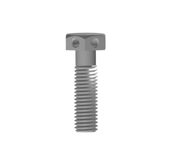 Stainless Steel GB/T 32.2-1988 Hexagon bolts with wire holes on head 