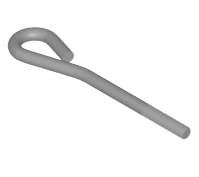 Nonferrous Metals DIN 529-1986 Anchor bolt-Type A