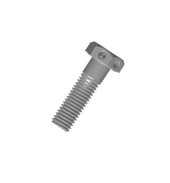 Nonferrous Metals GB/T 32.3-1988 Hexagon bolts with wire holes on head-fine pitch thread